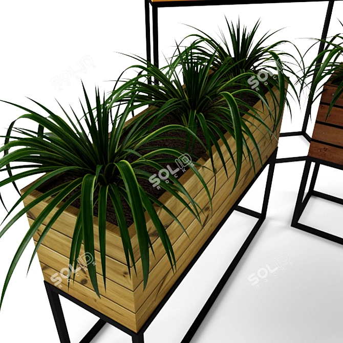 PlantBox: Stylish and Versatile 3-in-1 Design 3D model image 2