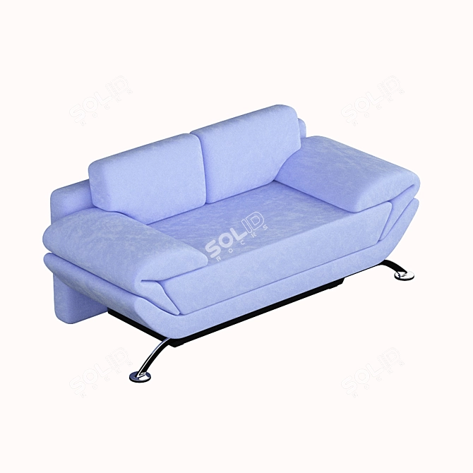 Elegant Polo-D Sofa: Transformable Design 3D model image 1