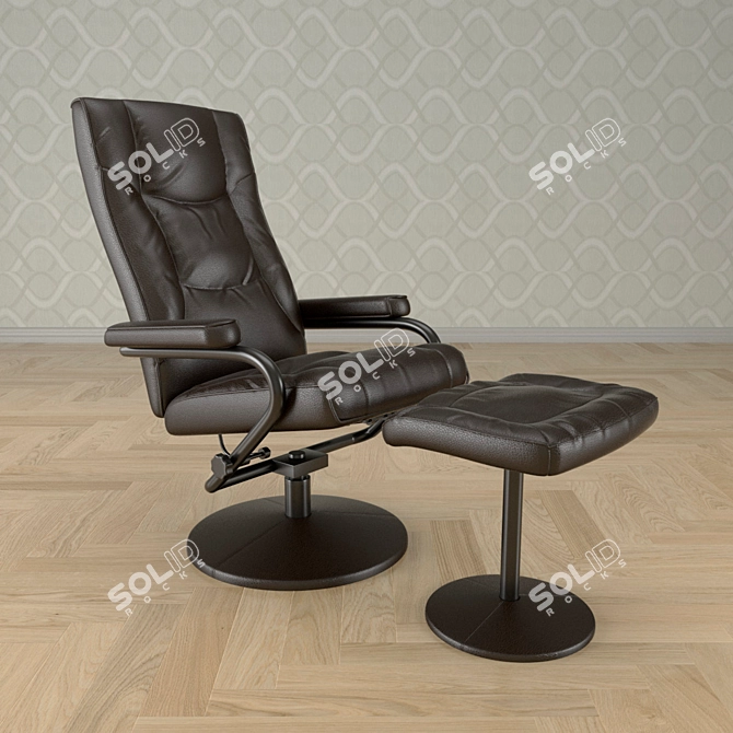 Modern Armchair No10 3D model image 1