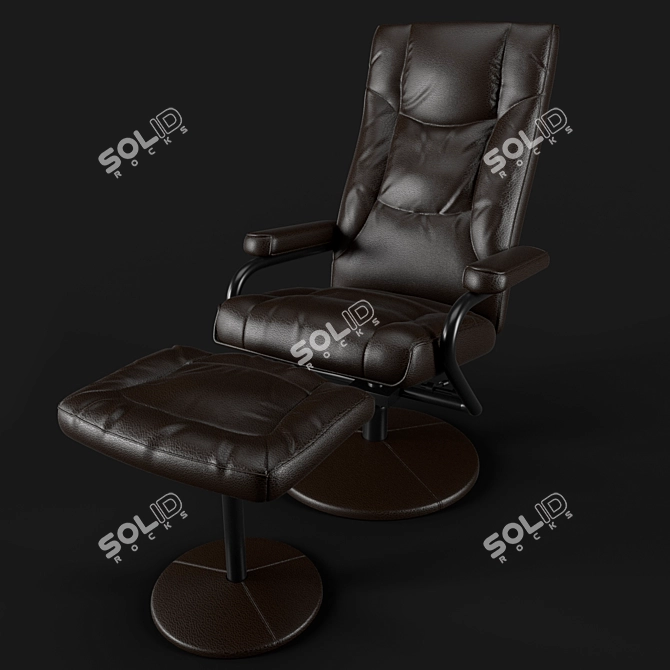 Modern Armchair No10 3D model image 2