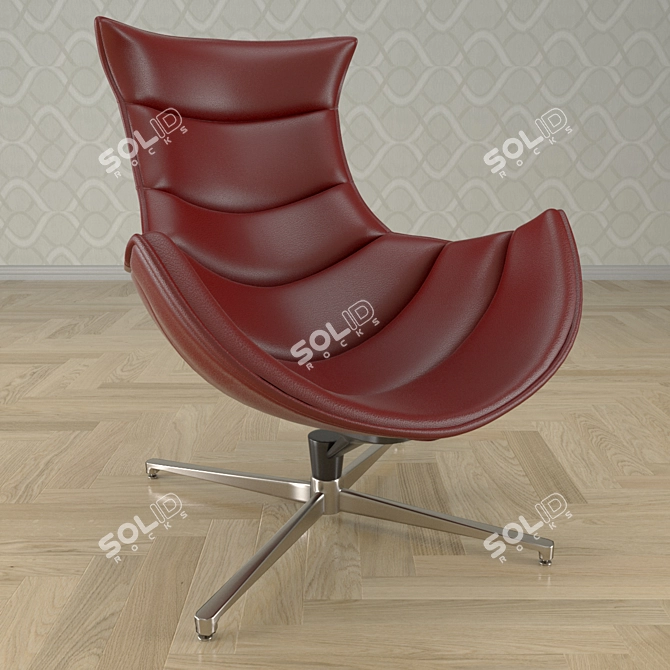 Modern Armchair No12 3D model image 2