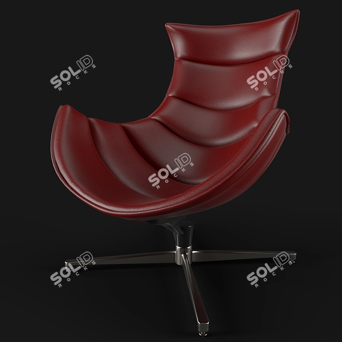 Modern Armchair No12 3D model image 3