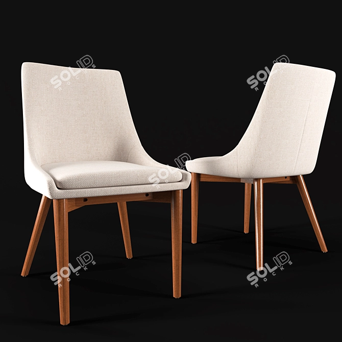 Sullivan Dining Chair - Modern 3D Model 3D model image 3