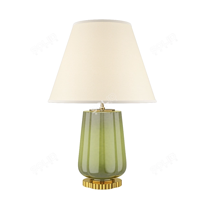 Green Eloise Table Lamp: Alexa Hampton Design 3D model image 1