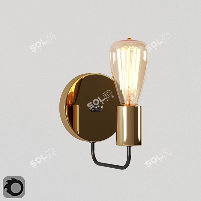 Arte Lamp GELO A6001AP-1BK: Industrial Loft Pendant 3D model image 1