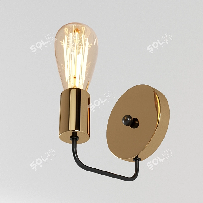 Arte Lamp GELO A6001AP-1BK: Industrial Loft Pendant 3D model image 2