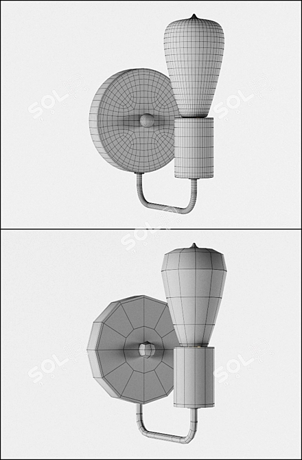 Arte Lamp GELO A6001AP-1BK: Industrial Loft Pendant 3D model image 3