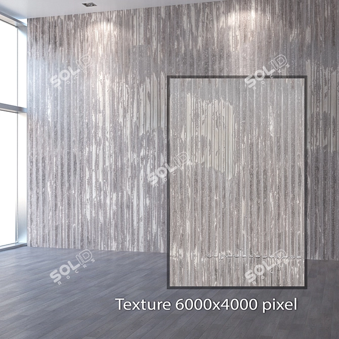 Seamless Metal Wall Panel 3D model image 2