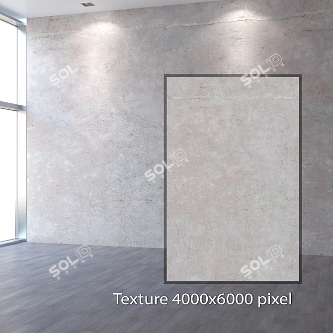 Seamless Plaster 4K Texture 3D model image 2