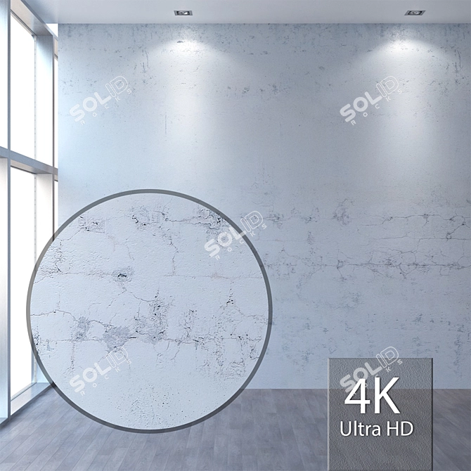 Seamless 4K Plaster Texture 3D model image 1