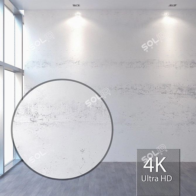 Seamless 4K Plaster Texture 3D model image 1