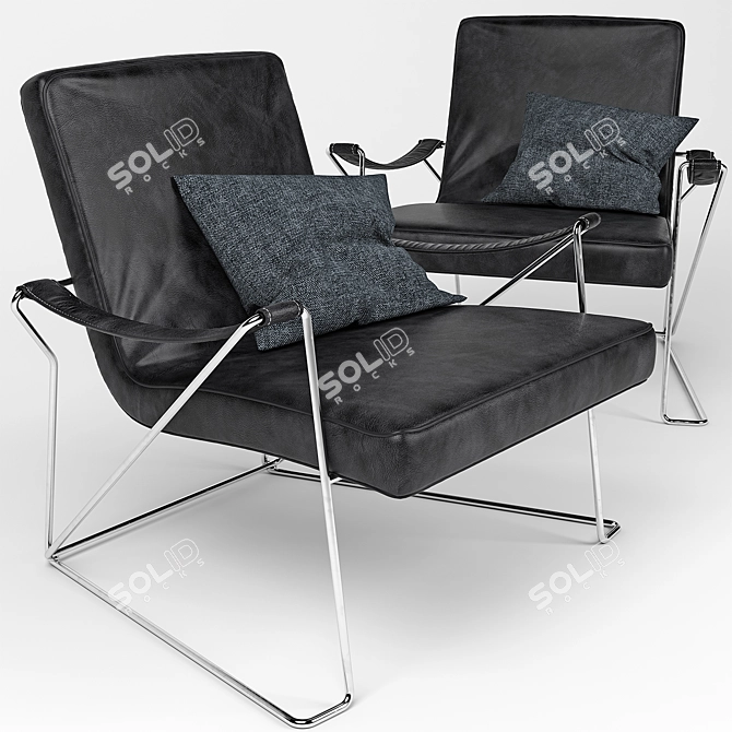 Mauro Lipparini Super Hella Armchair 3D model image 1