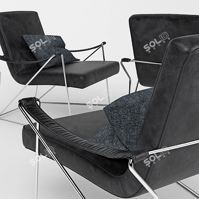 Mauro Lipparini Super Hella Armchair 3D model image 2