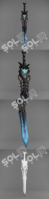 Ethereal Executioner Sword 3D model image 3