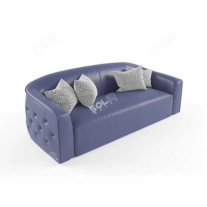 Contemporary Tufted Modern Sofa 3D model image 1