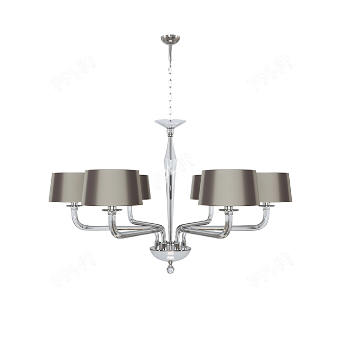 Czarina Crystal Chandelier: Elegant Illumination 3D model image 1