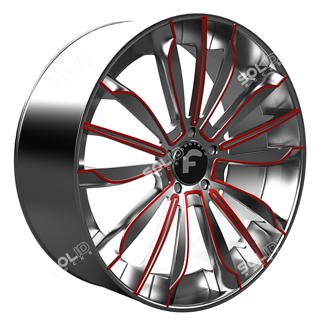 Forgiato Montare-ECL Wheel 3D Model 3D model image 1