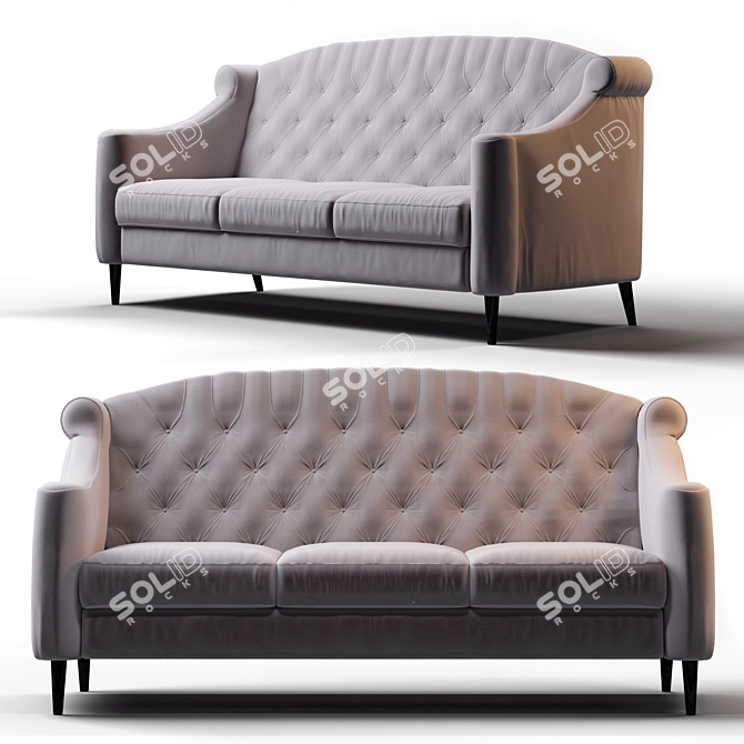 Elegant Sirius Sofa - Alcott Hill 3D model image 1