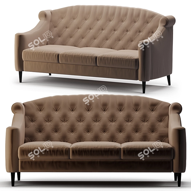 Elegant Sirius Sofa - Alcott Hill 3D model image 2