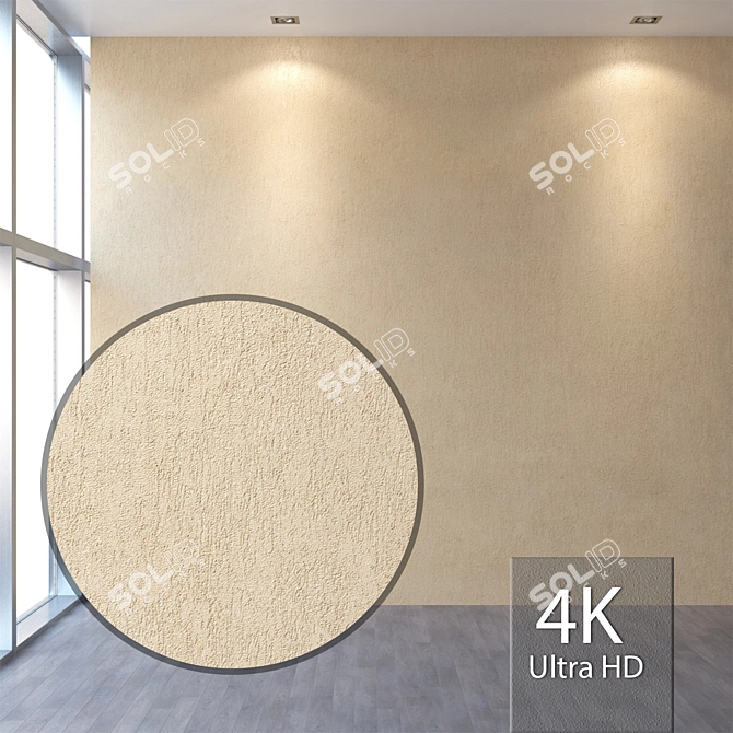 Seamless Plaster Texture 3D model image 1