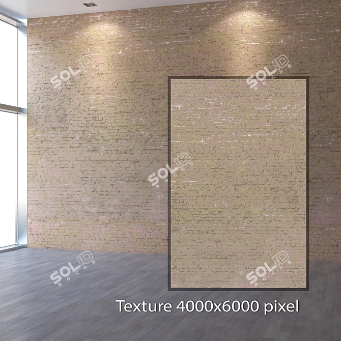 Seamless 4K Bricklaying Texture 3D model image 2