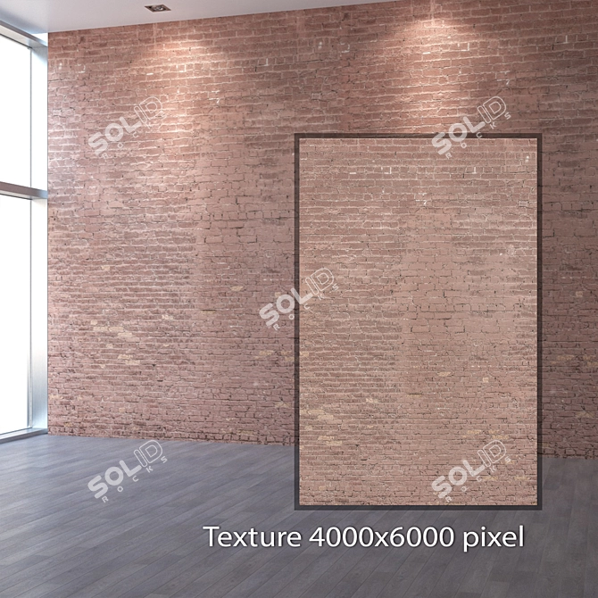 Title: Seamless 4K Brick Texture 3D model image 2