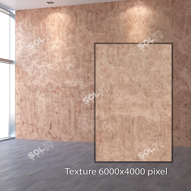 Seamless 4K Plaster Texture 3D model image 2
