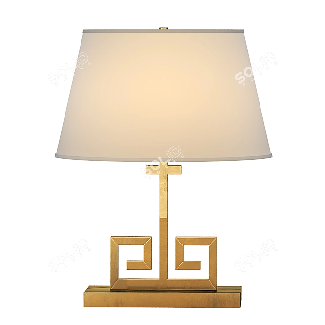 Alexa Hampton Kate Brass Table Lamp: Elegant and Portable 3D model image 1