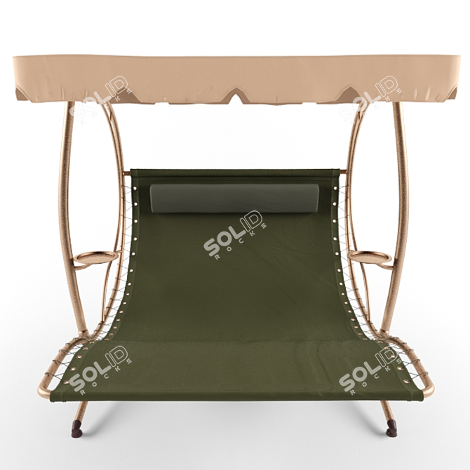 Garden Way Bolly Stand200: Stylish Outdoor Swing Bed 3D model image 2
