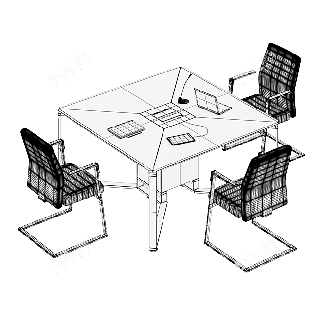 Modern Tables for Productive Meetings 3D model image 3