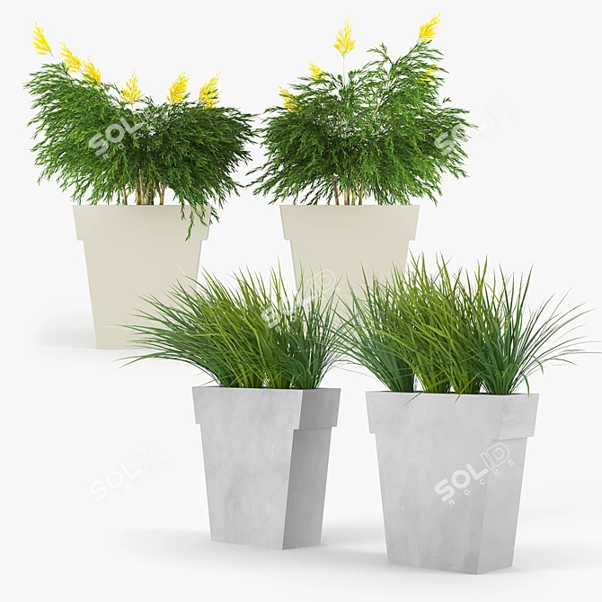 Stylish Outdoor Planter - IL VASO 3D model image 1