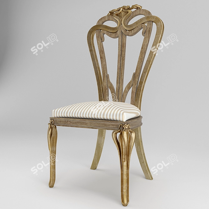 Elegant Chair Classic: Timeless Design 3D model image 1