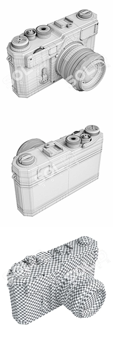 Title: Nikon S3 Vintage Film Camera 3D model image 3