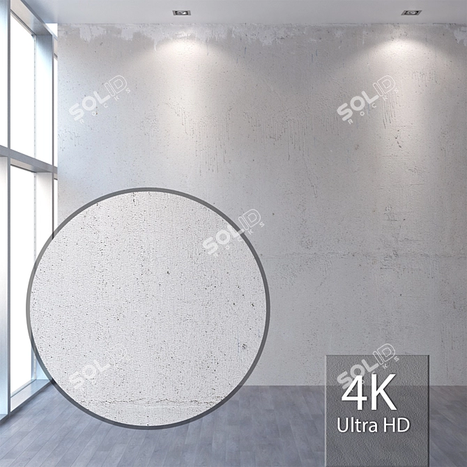 Seamless 4K Plaster Texture 3D model image 1