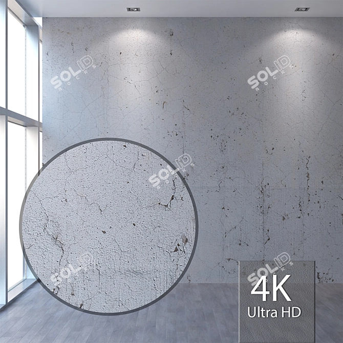 Seamless 4K Plaster Texture 3D model image 1