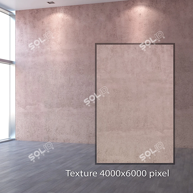 Seamless Plaster Texture in 4K 3D model image 2