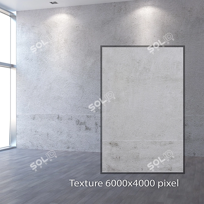 Smooth Finish 4K Plaster 3D model image 2