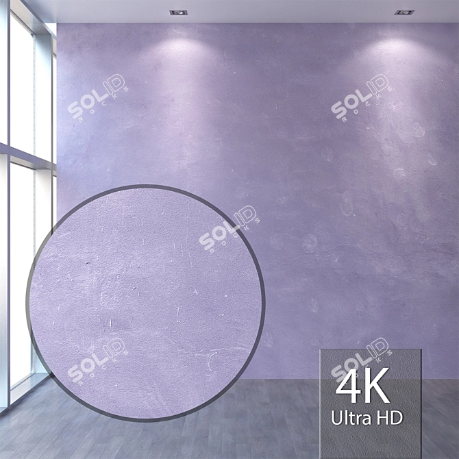 Seamless 4K Plaster Texture 3D model image 1