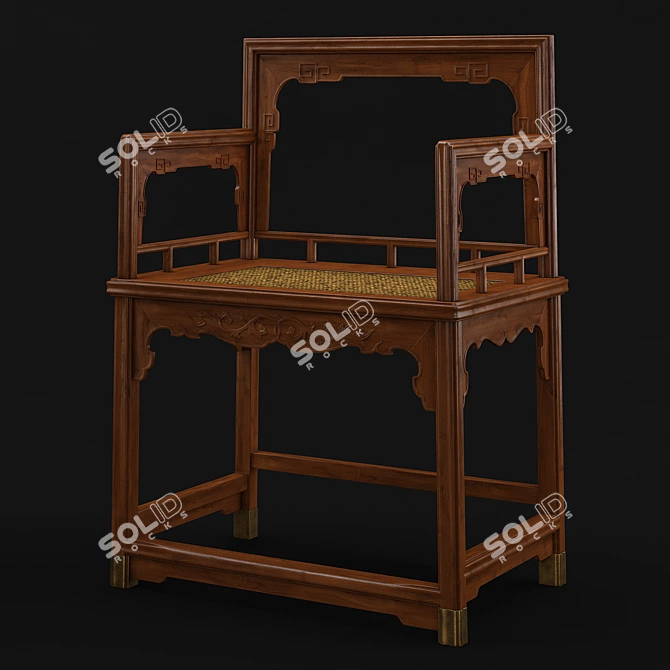 Late Ming Early Qing Chair - Antique Beauty 3D model image 1