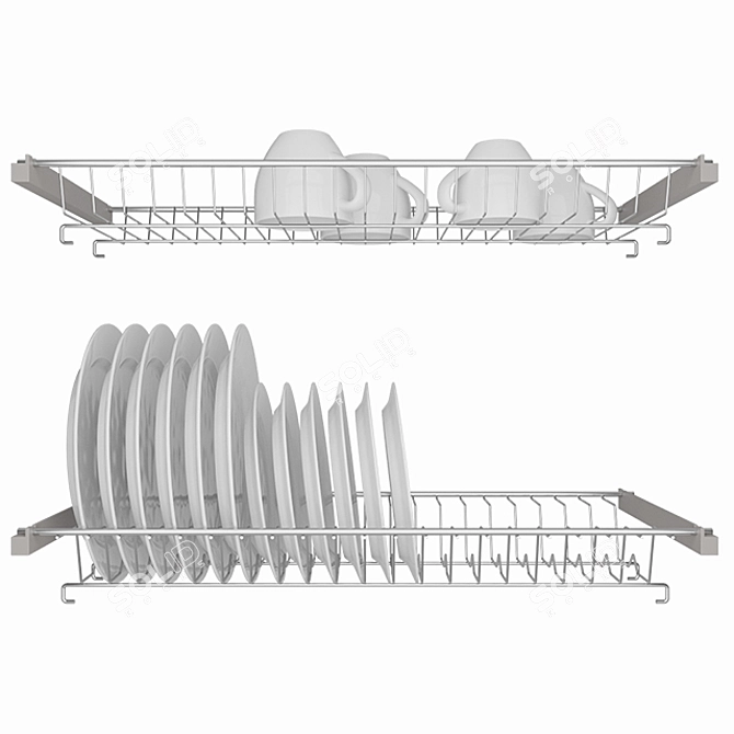 Versatile Drainer: Efficient Kitchen Essential 3D model image 1