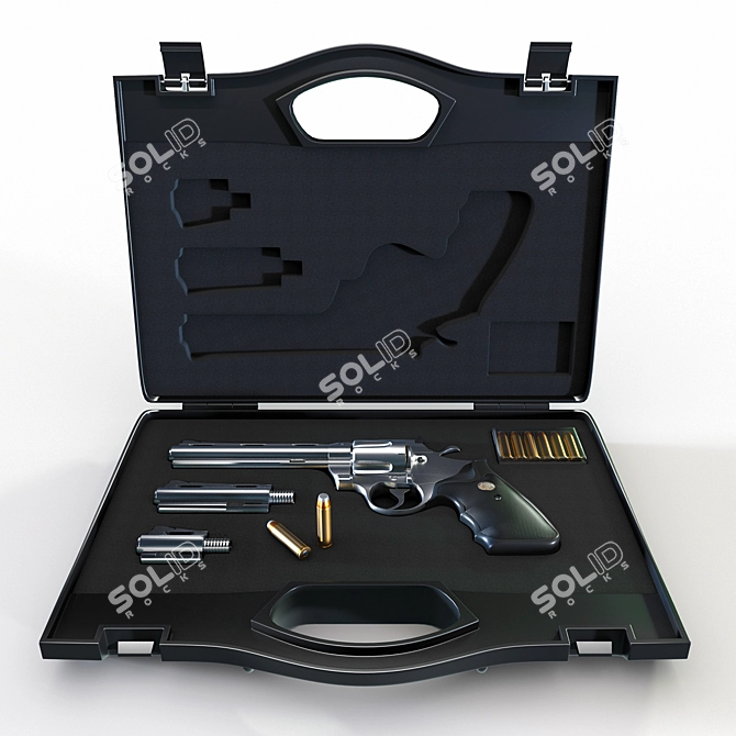 Versatile Revolver Case: Colt Python 3D model image 1