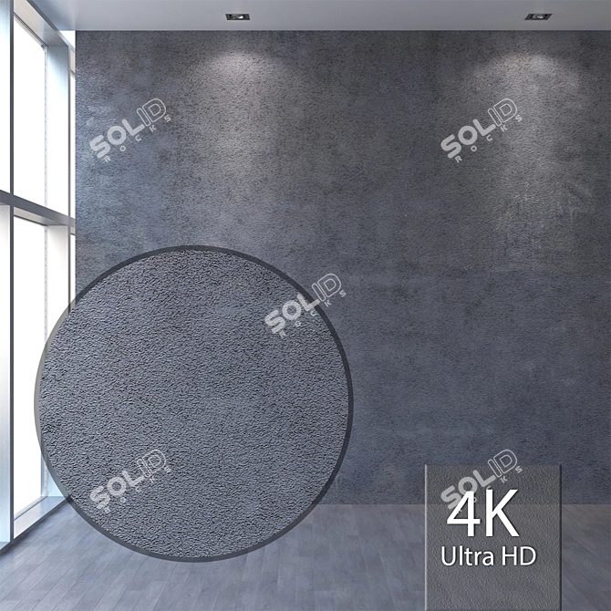 Seamless 4K Plaster Texture 3D model image 1