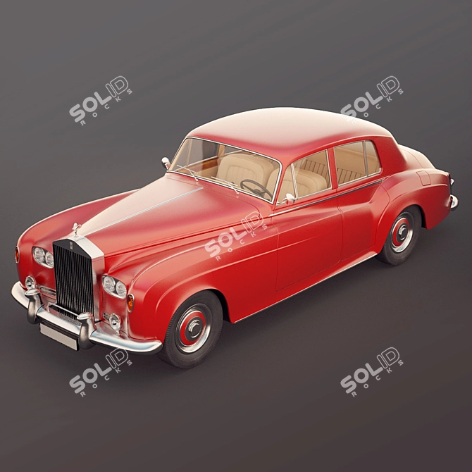 Luxury Vintage Rolls-Royce Silver Cloud III 3D model image 1