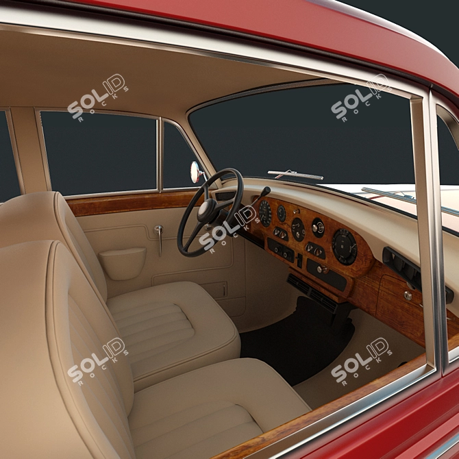 Luxury Vintage Rolls-Royce Silver Cloud III 3D model image 2