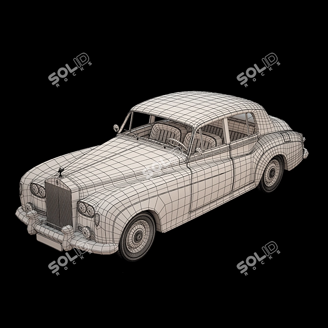 Luxury Vintage Rolls-Royce Silver Cloud III 3D model image 3