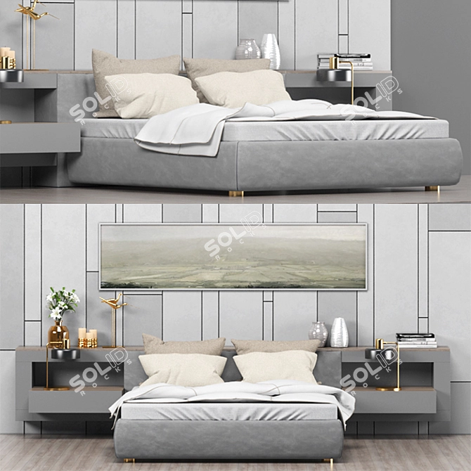 Bedroom Set: 3D Visualizations 3D model image 1