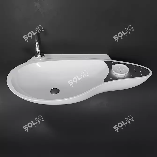 Precise Drop Accent Basin 3D model image 2