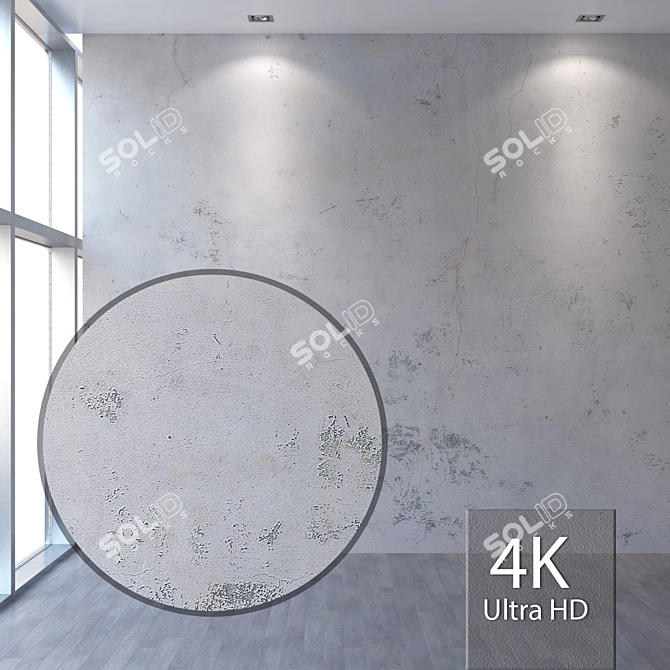 Seamless 4K Plaster Texture 3D model image 1