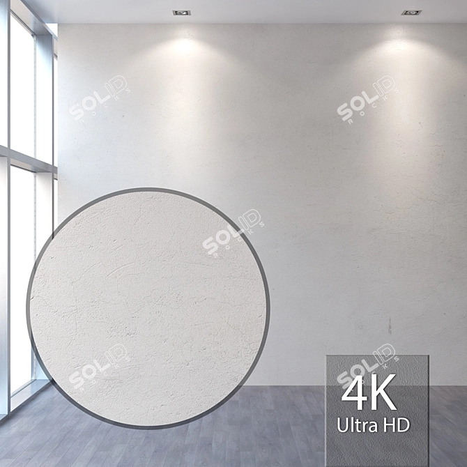 Seamless 4K Plaster Texture 3D model image 1