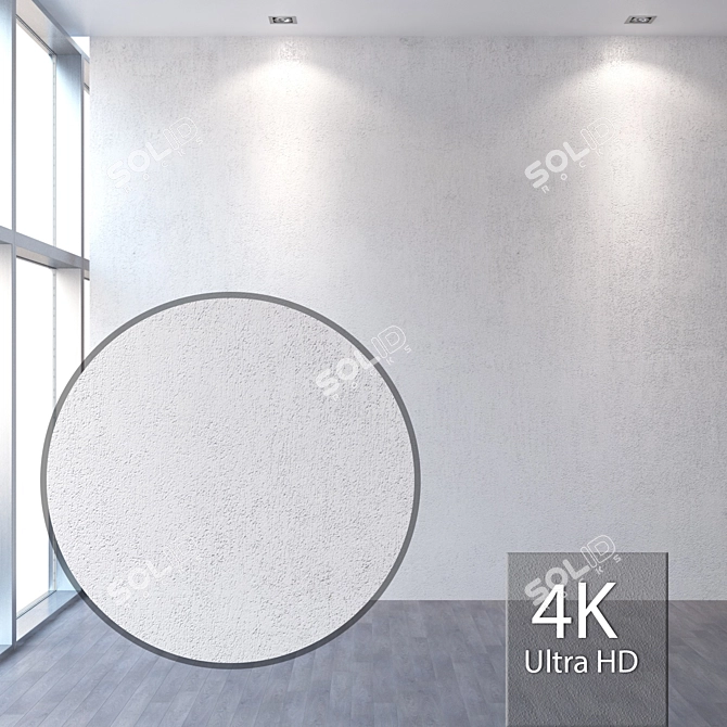 Title: Seamless 4K Plaster Texture 3D model image 1